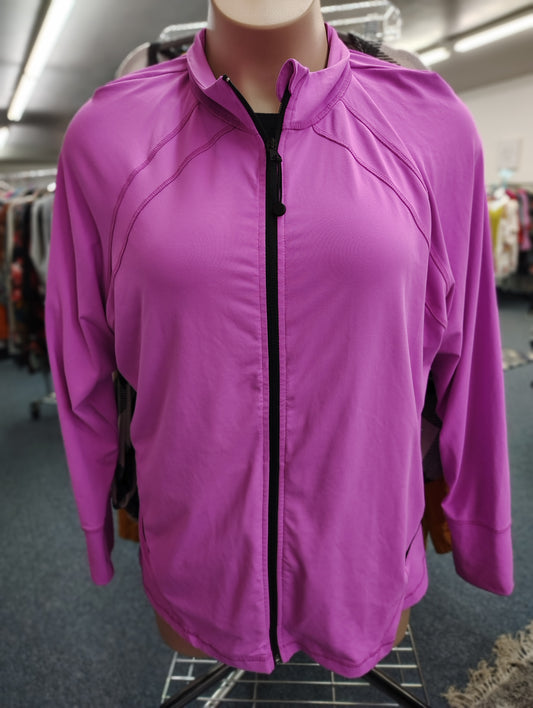 Livi Active purple zip front athletic jacket size 26/28 4x