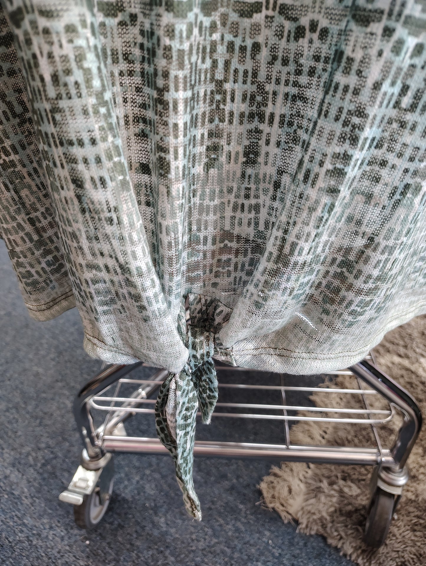 Catherines NWT knot front green top size 5x