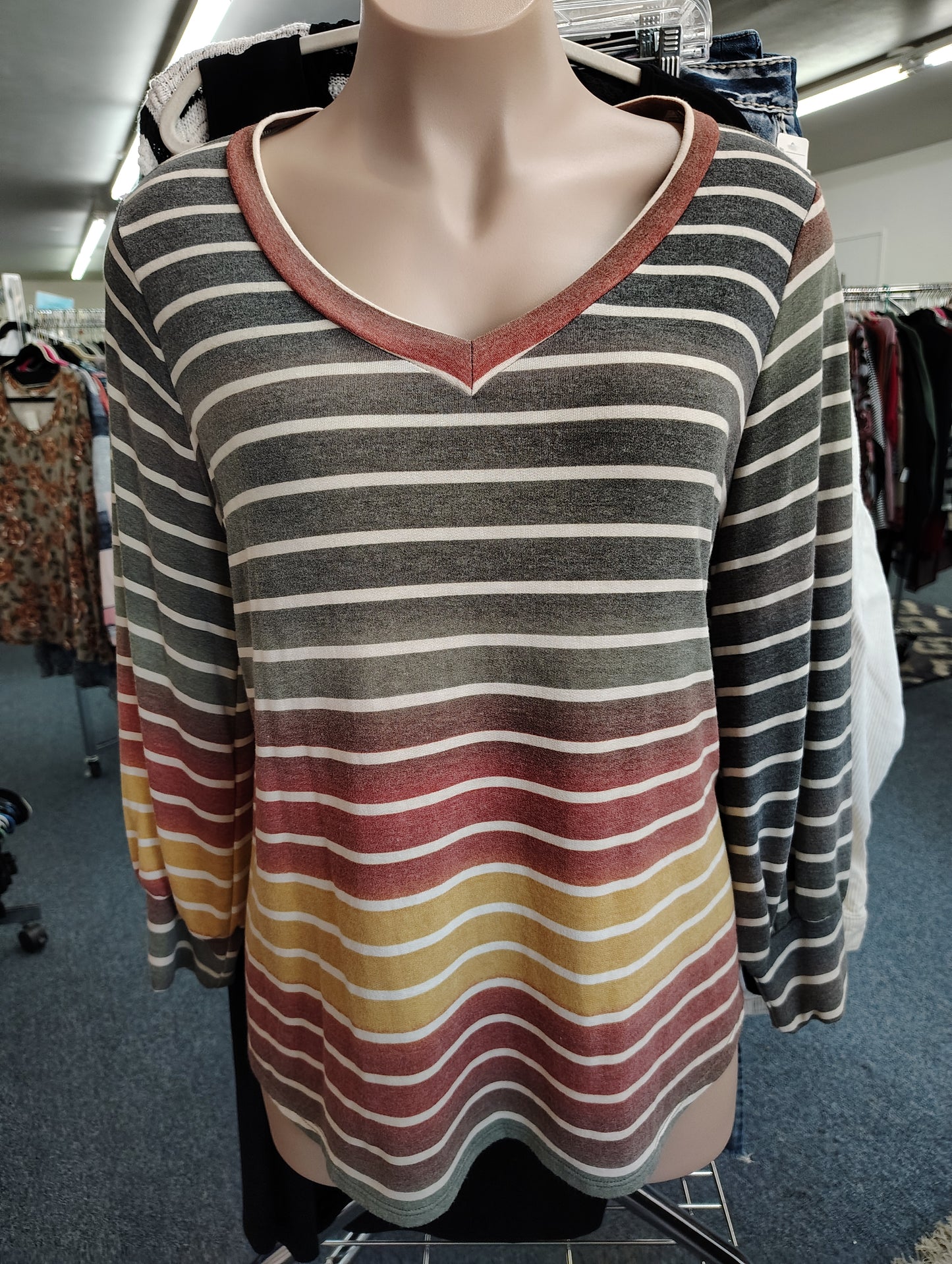 Andree by Unit striped soft top size 3x