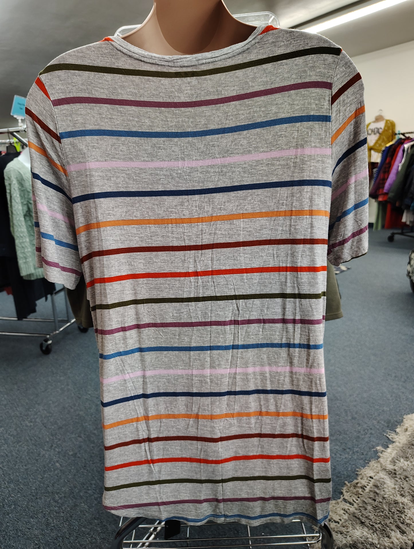 Maurices 24/7 striped gray tee size 2x