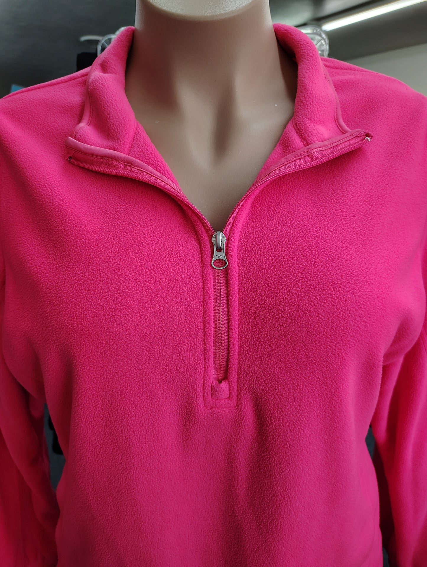 Livi Active pink fleece half zip sweatshirt jacket size 18/20 2x