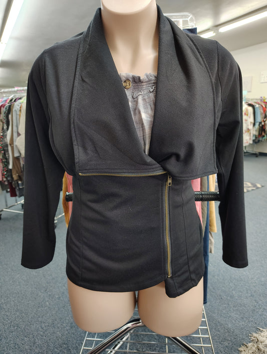 Andree by Unit black side zip moto blazer jacket size 1x