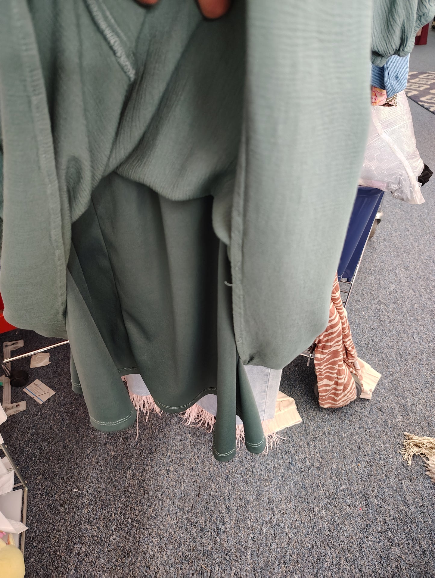 Maurices teal mini dress with lace chest 4x