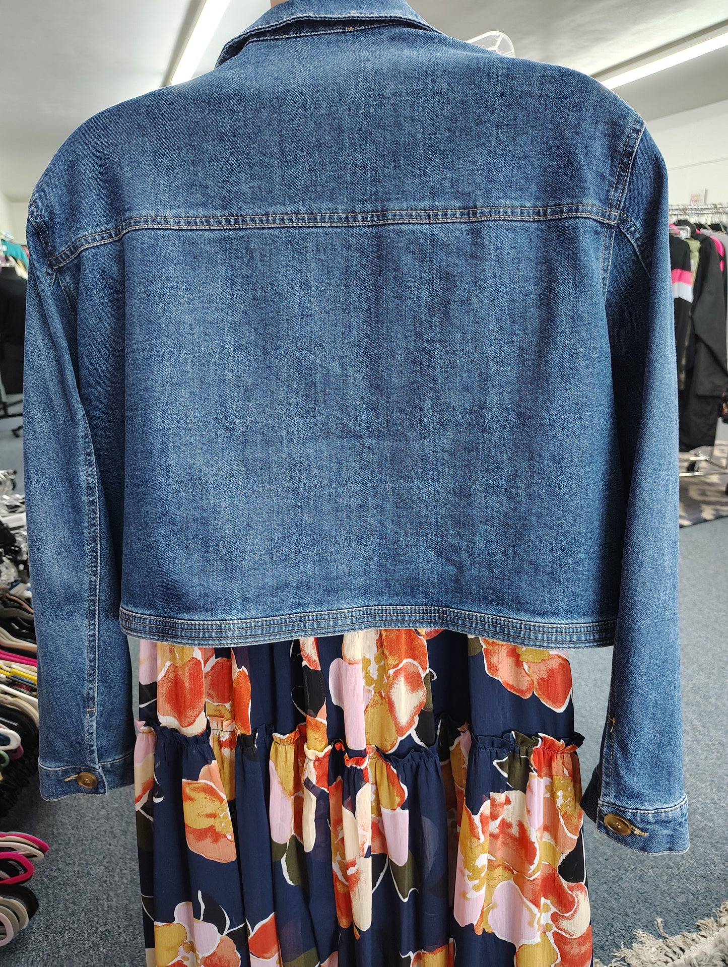 Rachel Zoe boxy denim jacket size 2x oversized