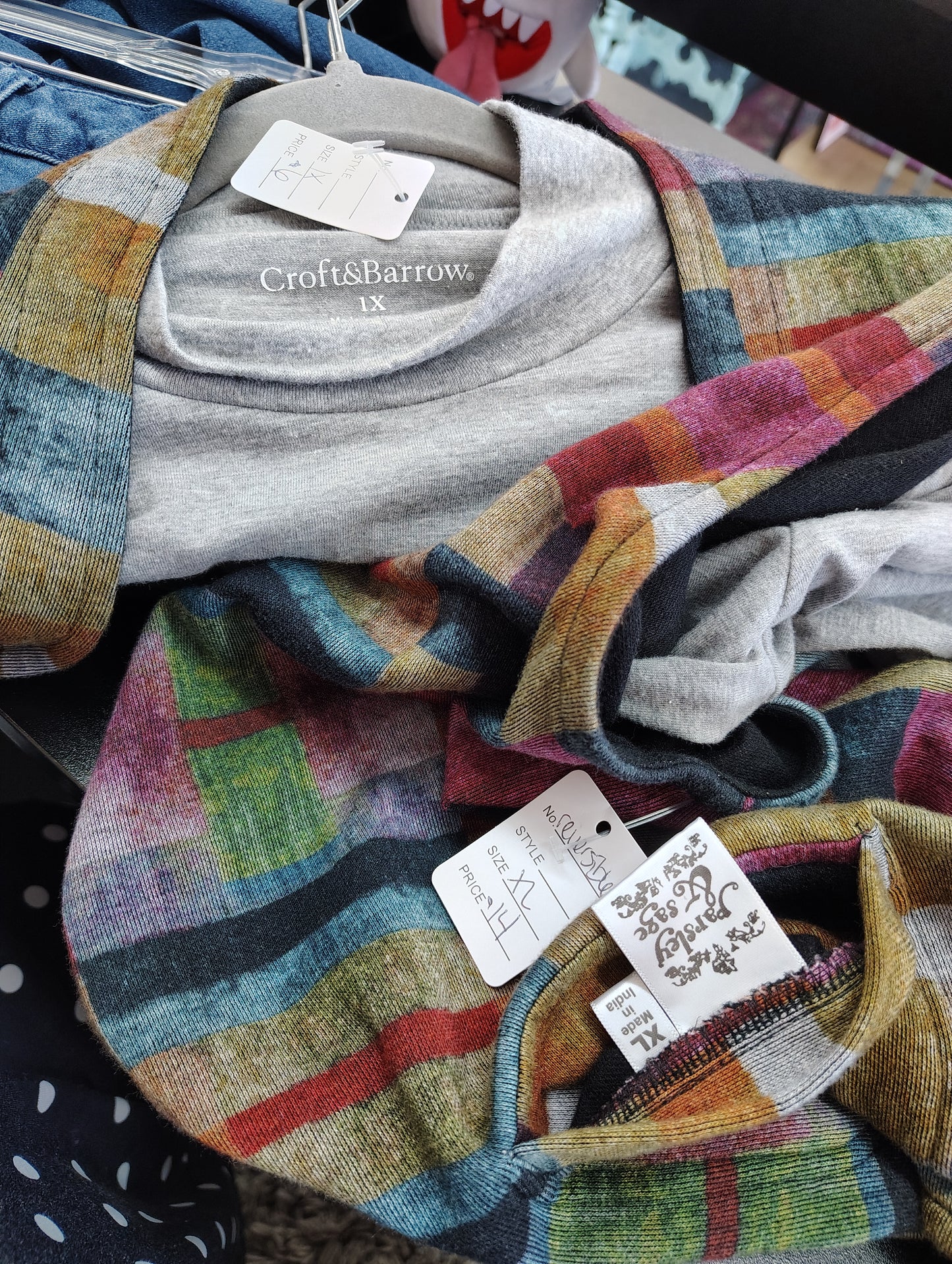 Croft & Barrow gray knit turtleneck top size 1x