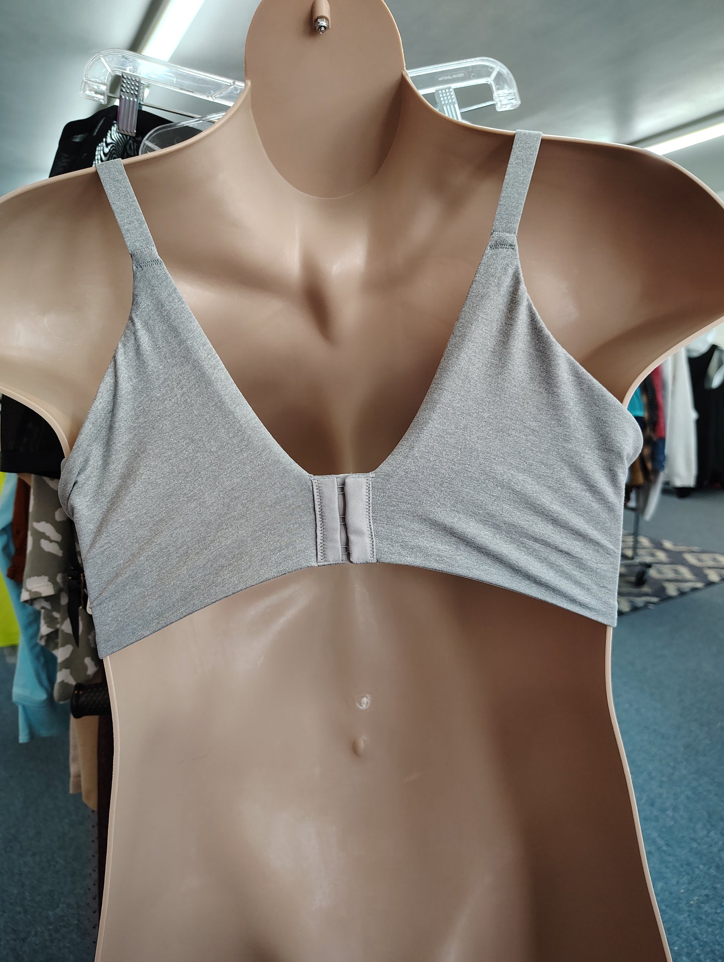 Torrid gray lace accent boost plunge bra size 40DD