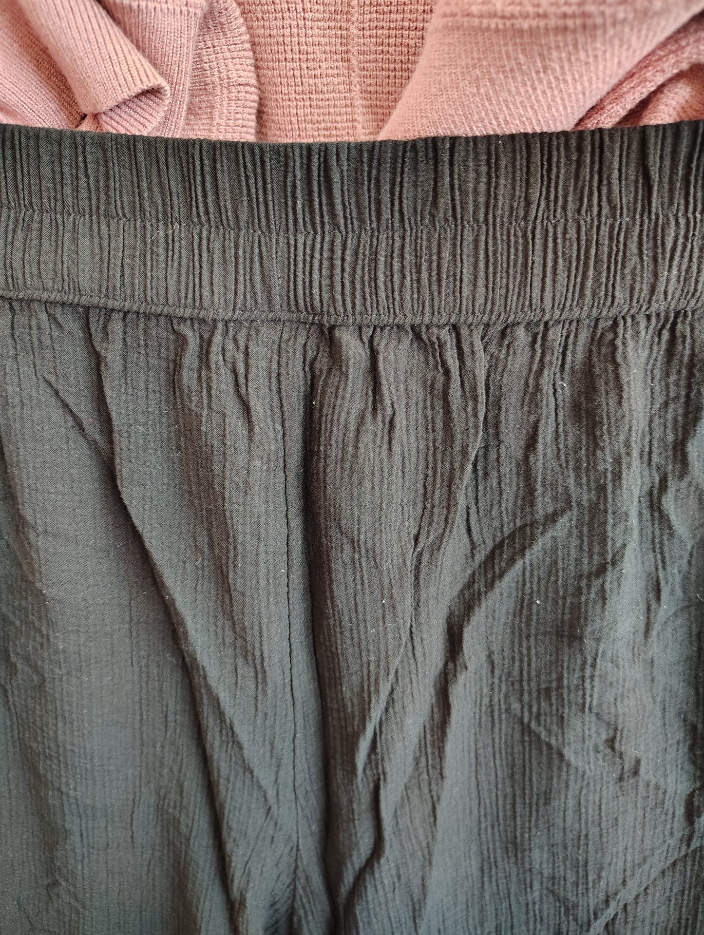 A new day black wide leg pull on pants size 2x