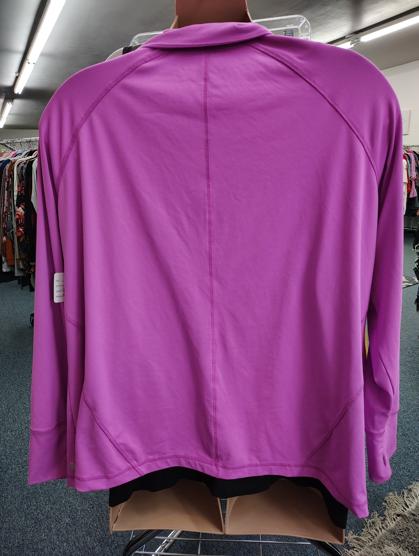 Livi Active purple zip front athletic jacket size 26/28 4x
