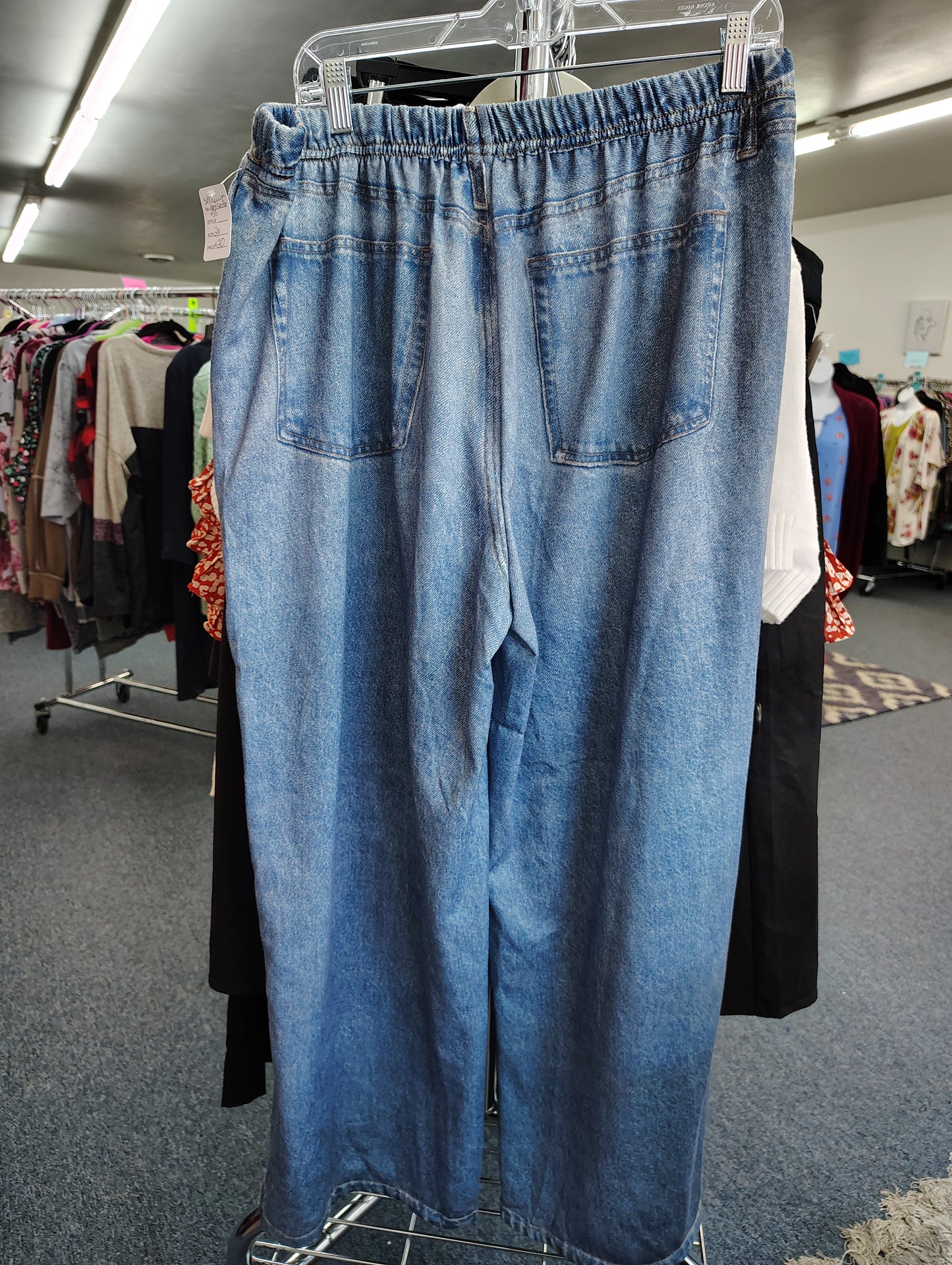 Amazon Miramar NWT sweatpant jeans baggy wide leg stretchy xxl