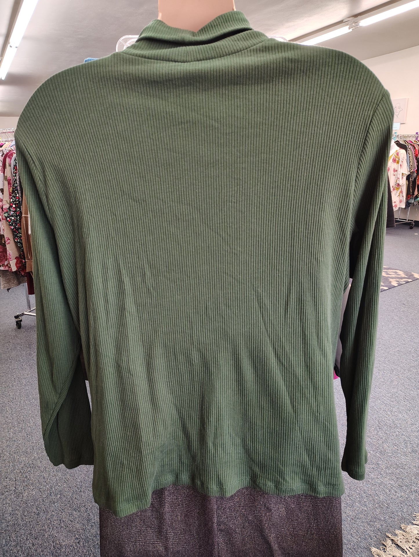 Old Navy green ribbed turtleneck top size 4x