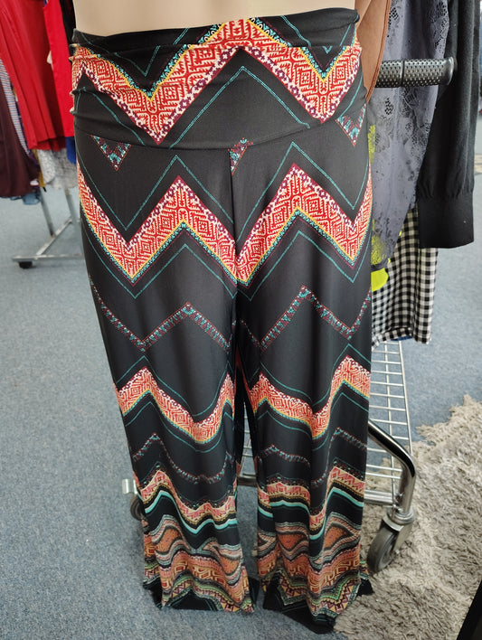 Cato NWT knit pull on wide leg striped pants size 2x