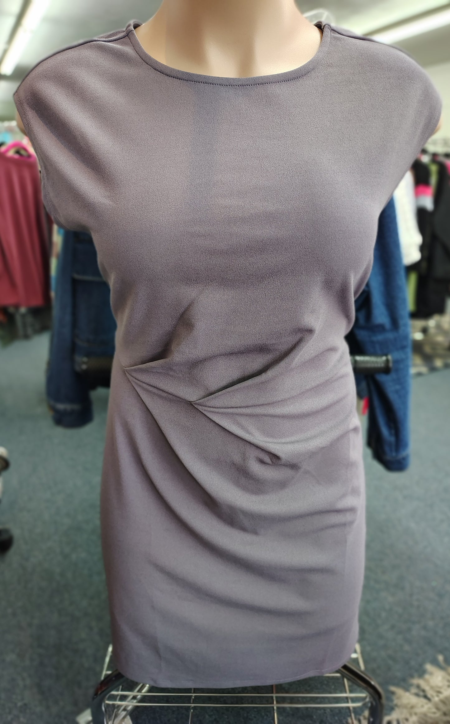 Maurices ruched side light purple stretchy dress NWT size 1x