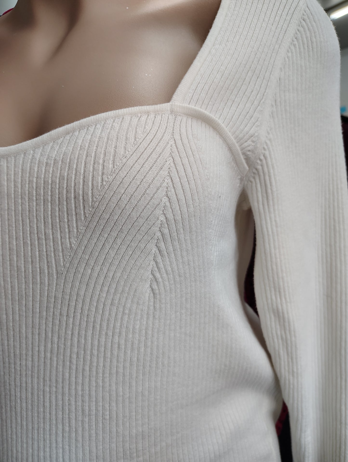 Old Navy NWT cream ribbed crop sweater 2x