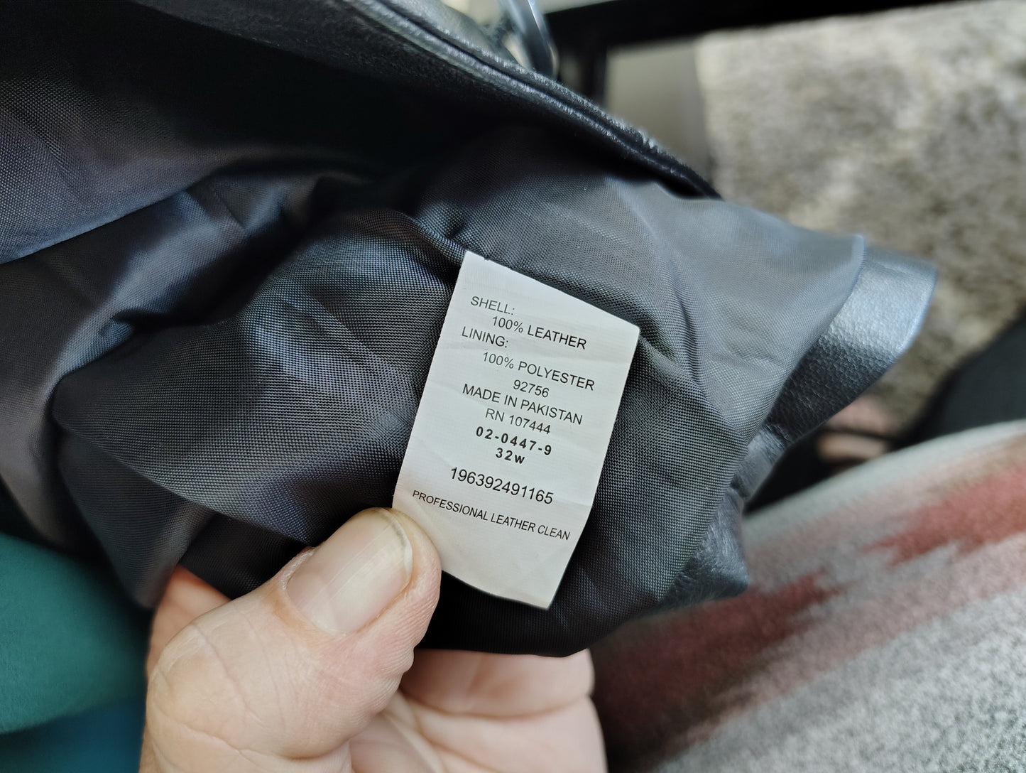 Jessica London black leather long jacket size 32W 5x