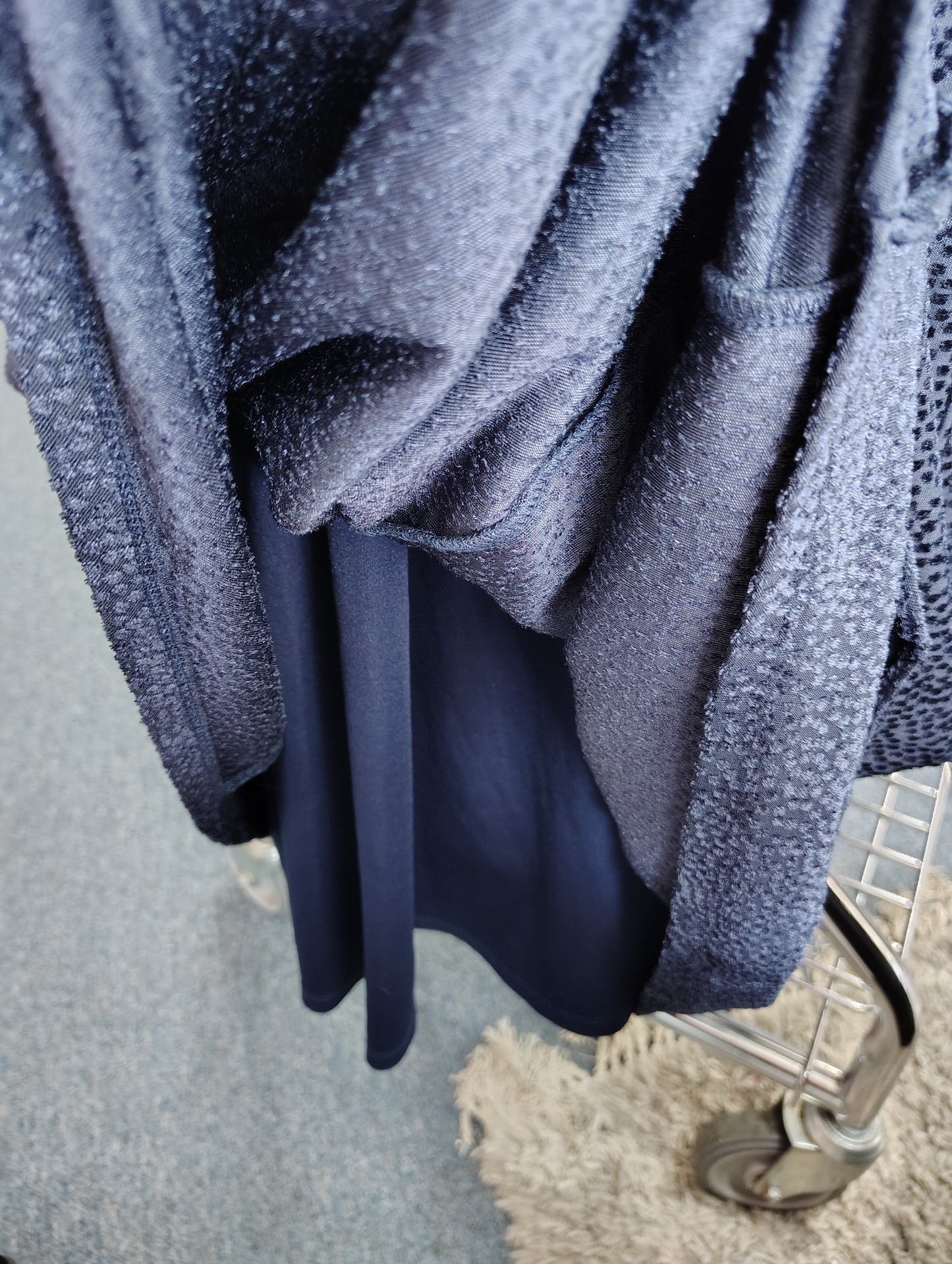 Lane Bryant velvet animal print faux wrap dress size 14