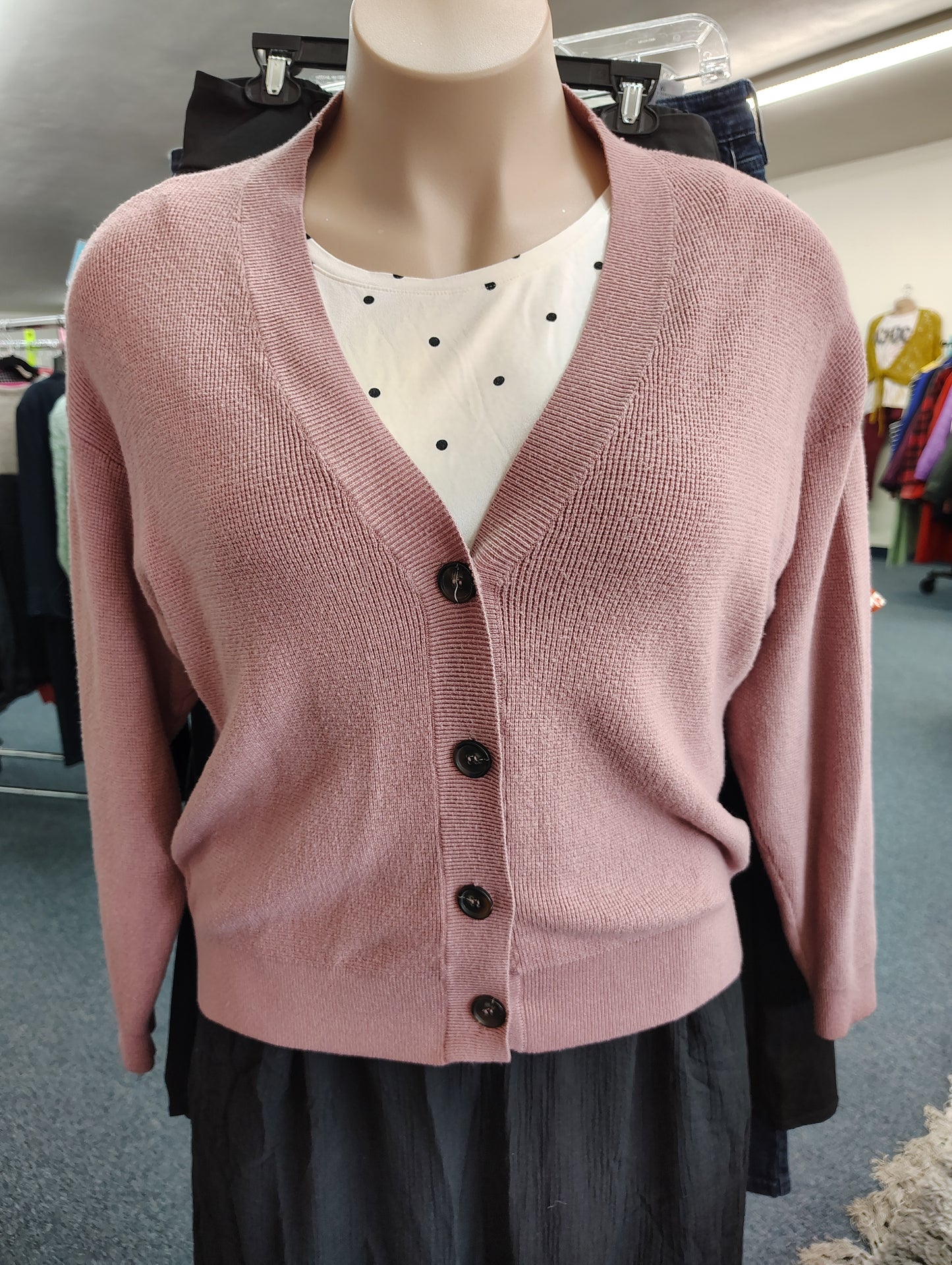 Zenana pink cardigan sweater size 2x