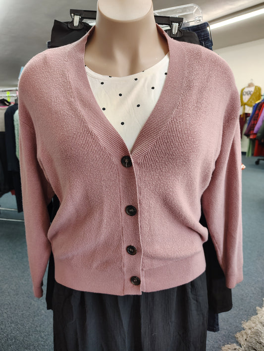 Zenana pink cardigan sweater size 2x