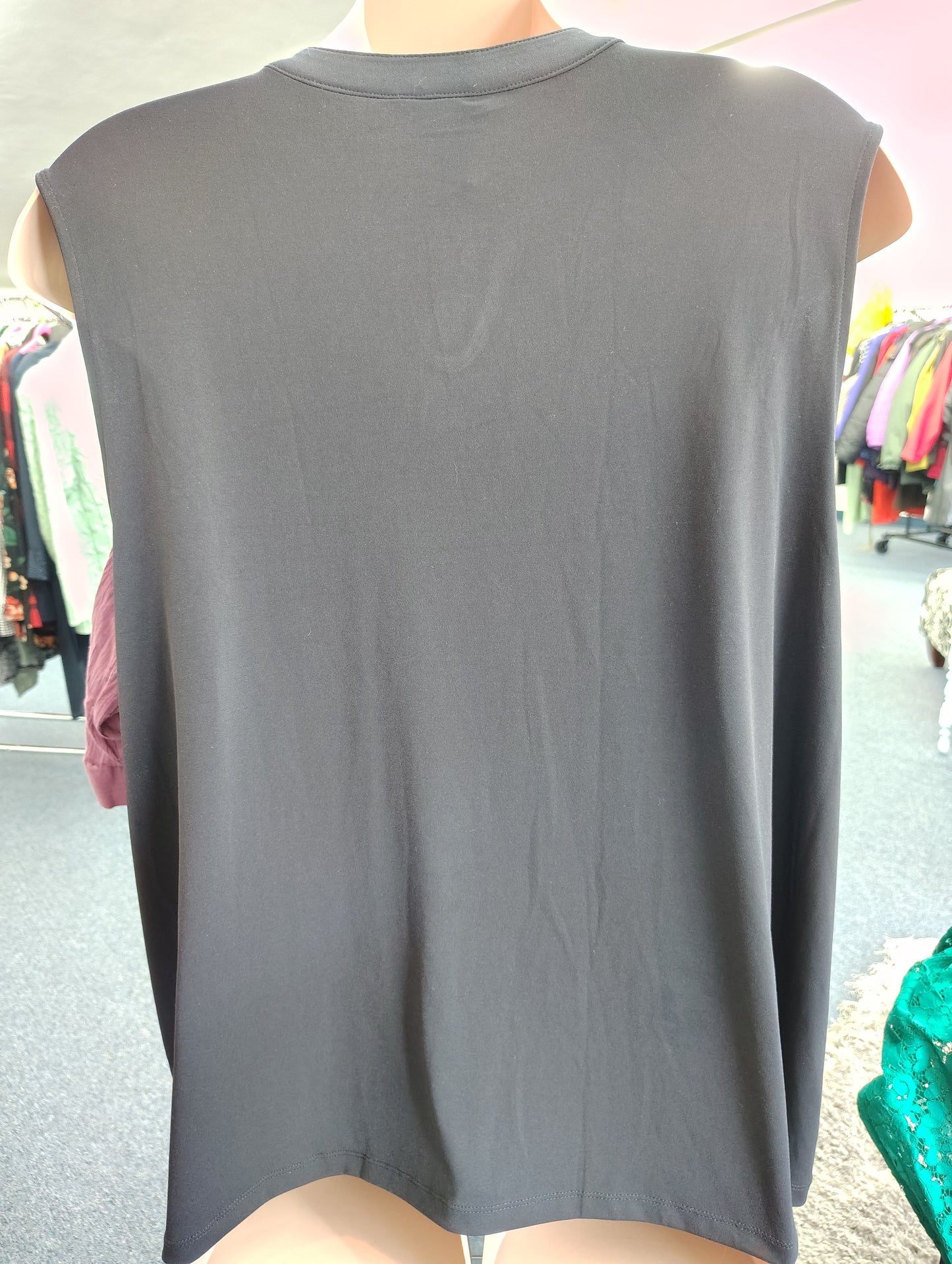 Liz Claiborne black NWT sleeveless secretary top size 5x