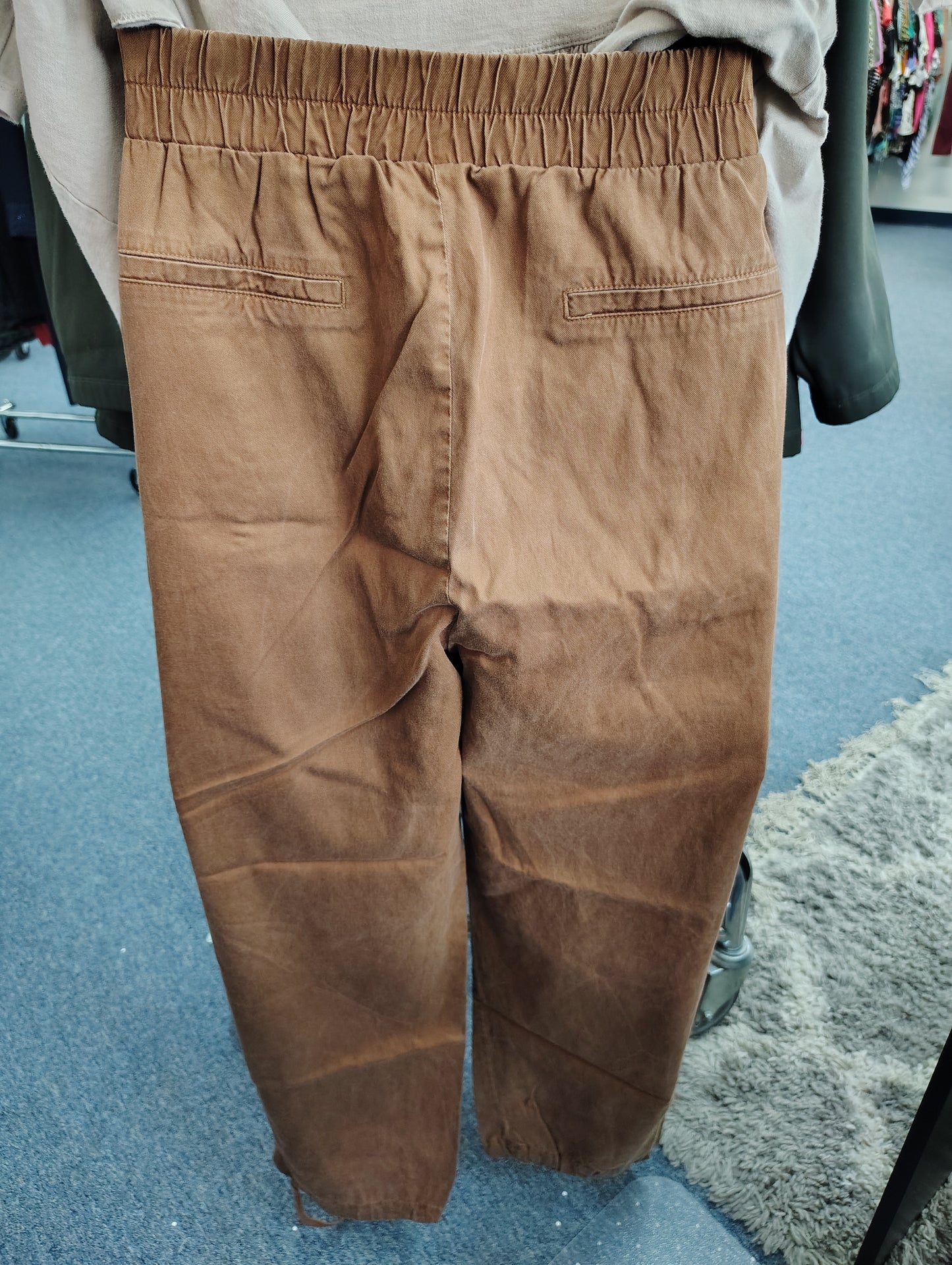 A new day brown pull on tapered leg pants size xxl