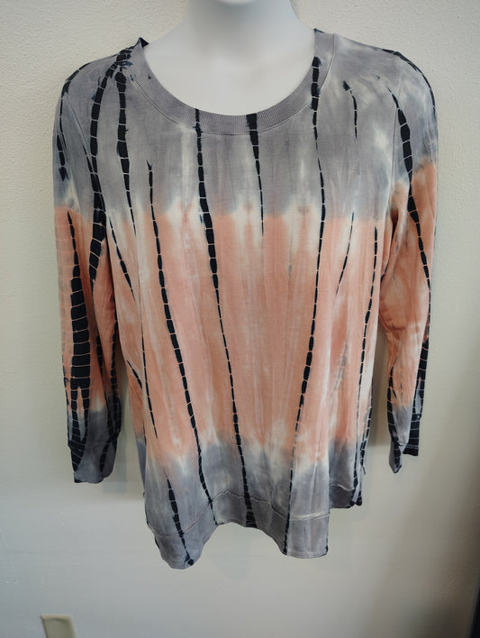 Green Tea NWT tie dye tunic sweatshirt size xl