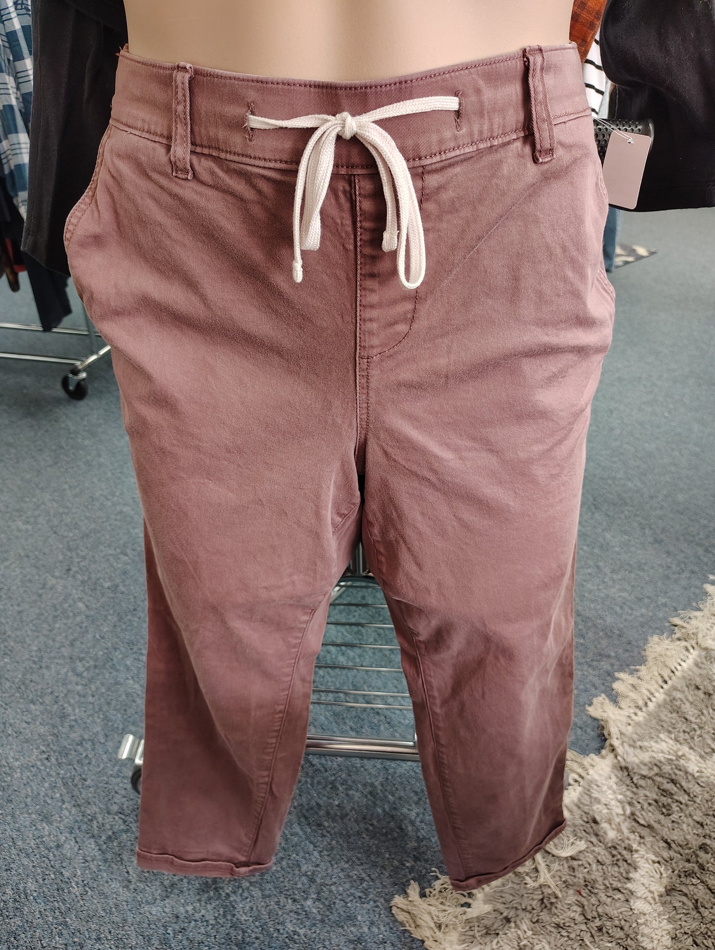 Torrid mauve pull on chino jeans tapered 2x 18