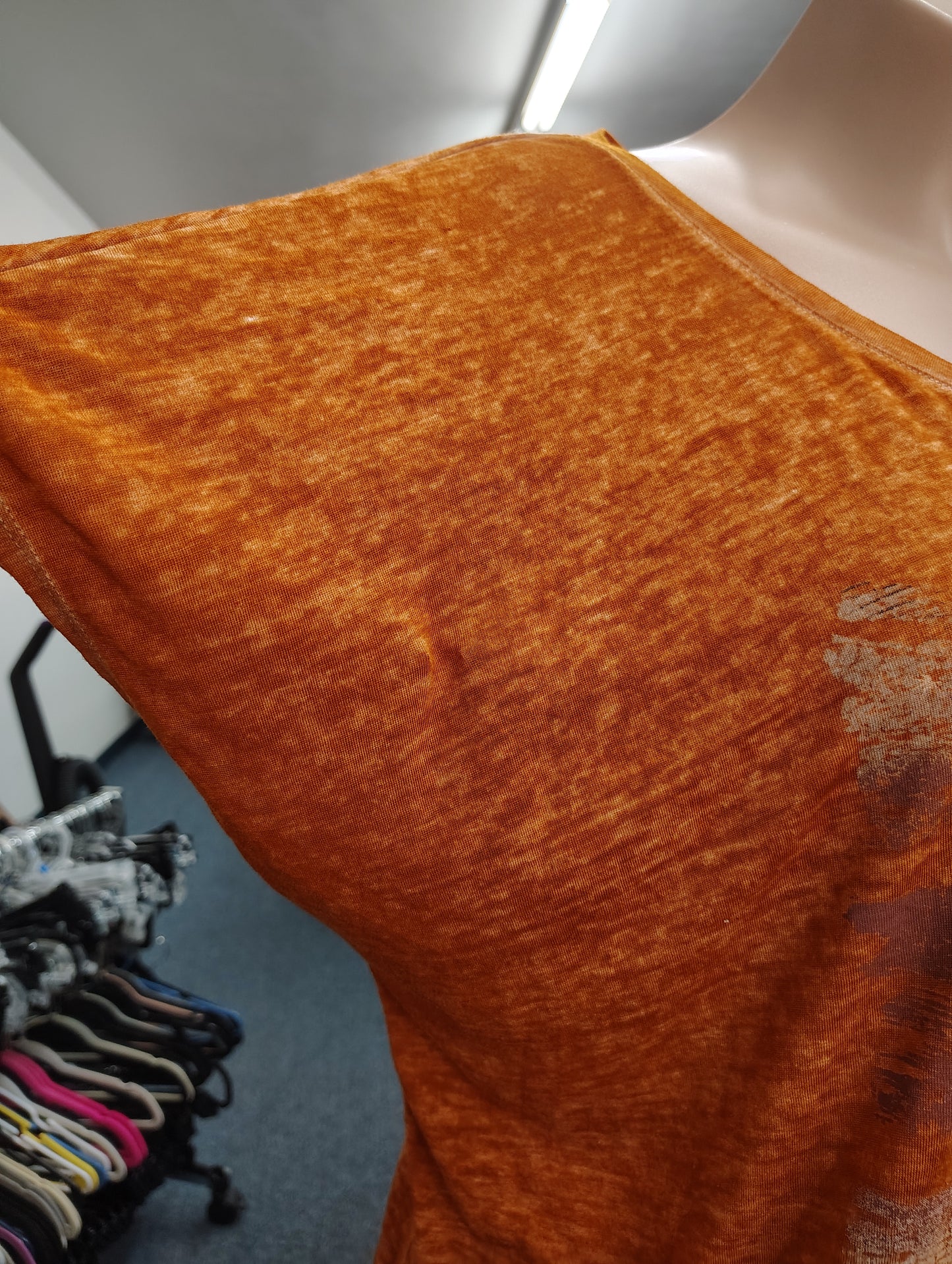 Maurices orange burnout sunset tee size 3x