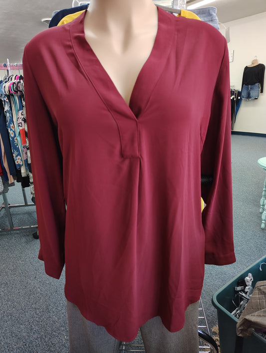 Eloquii red slinky dress blouse size 22 3x