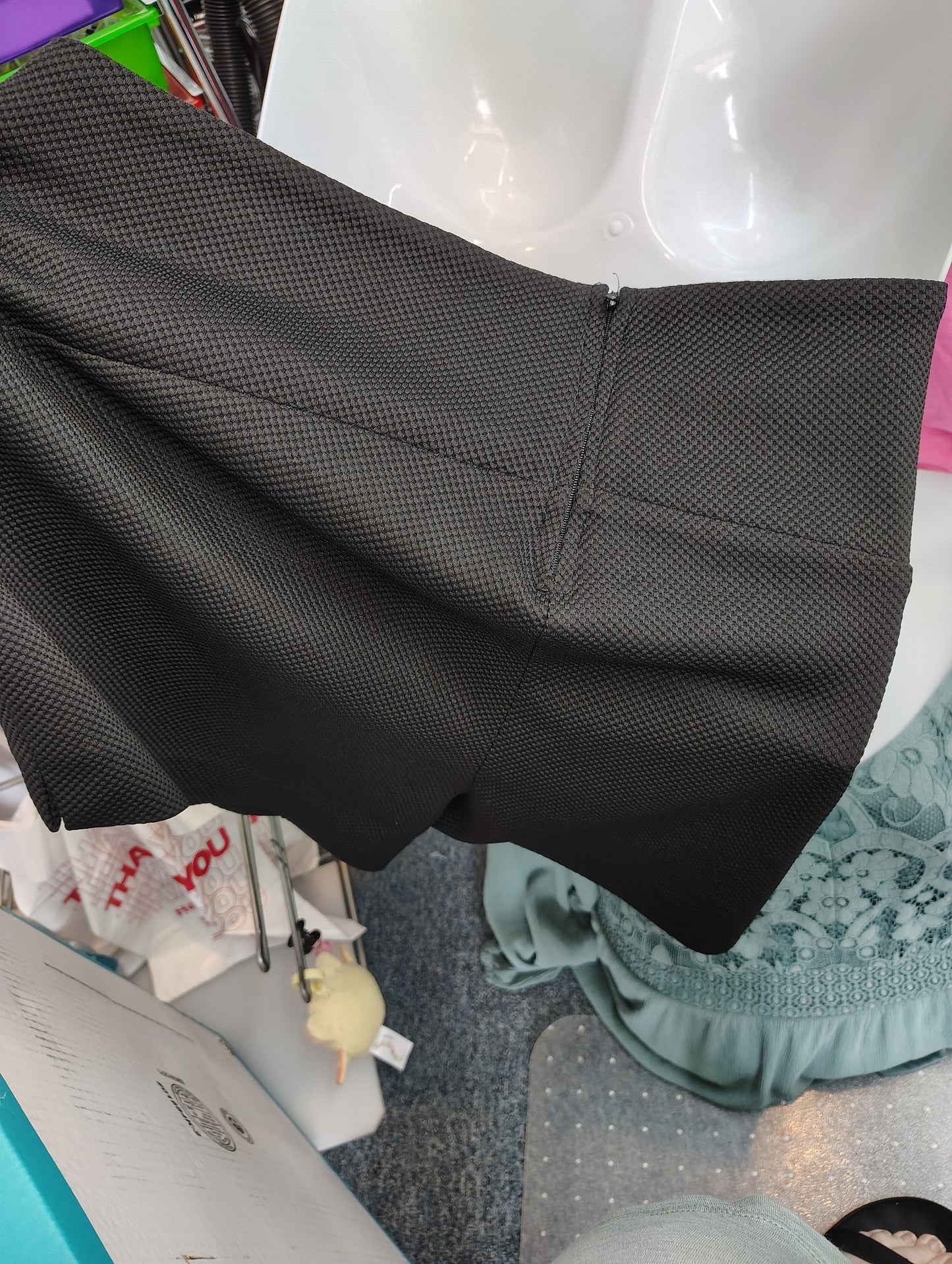 Torrid black dress shorts textured size 16