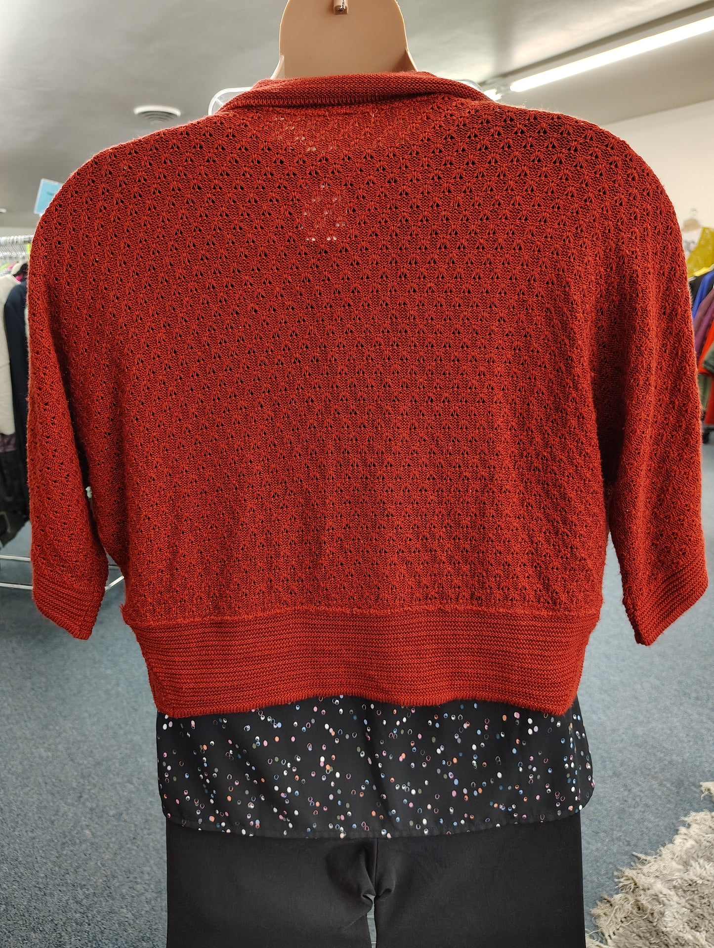 Maurices rust colored crop sweater size xl