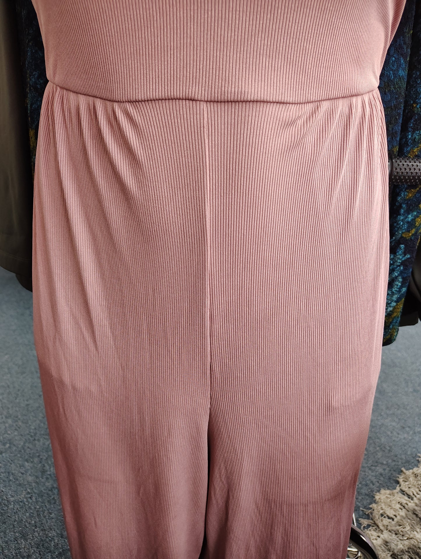 Cider blush pink ribbed knit jumpsuit size 3x