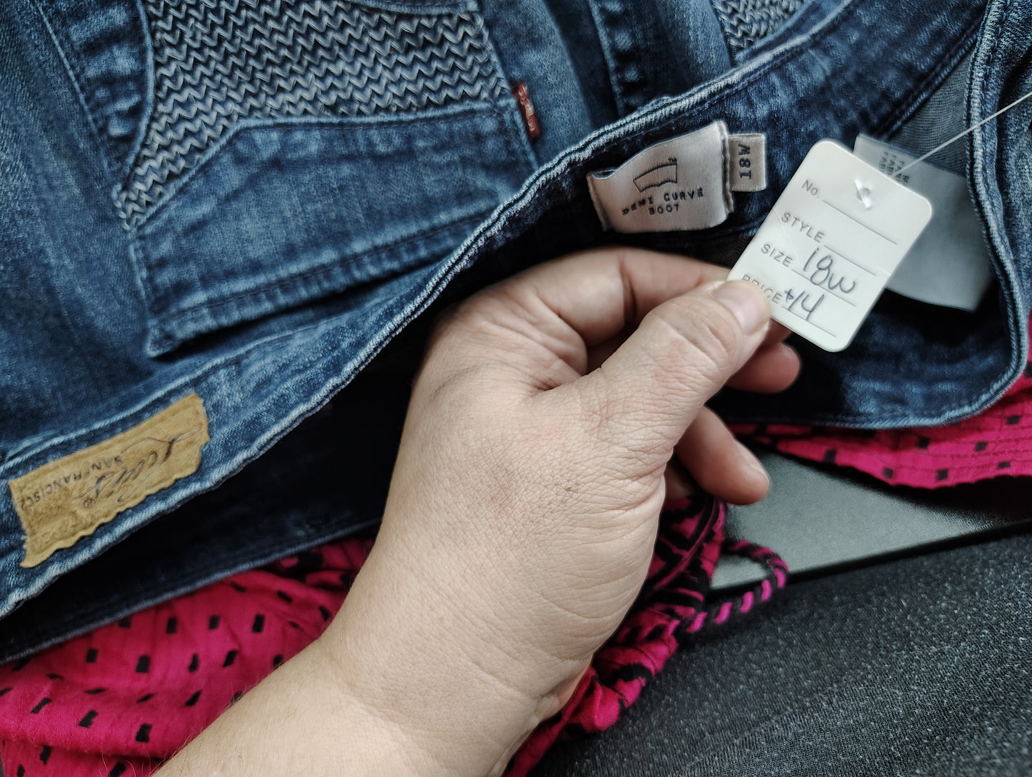 Levi's demi curve bootcut jeans 18w