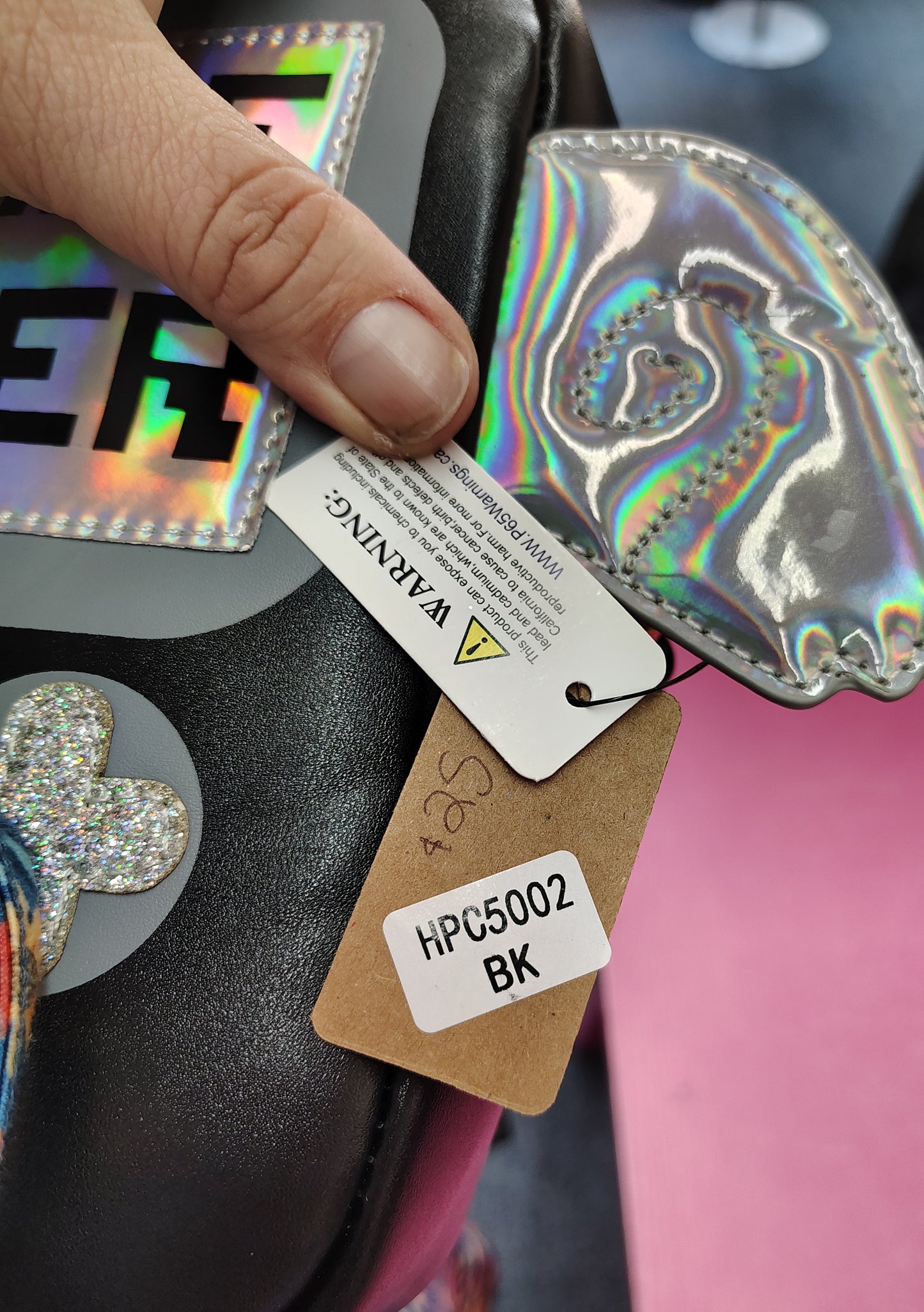 New "Game Over" black crossbody bag with wings