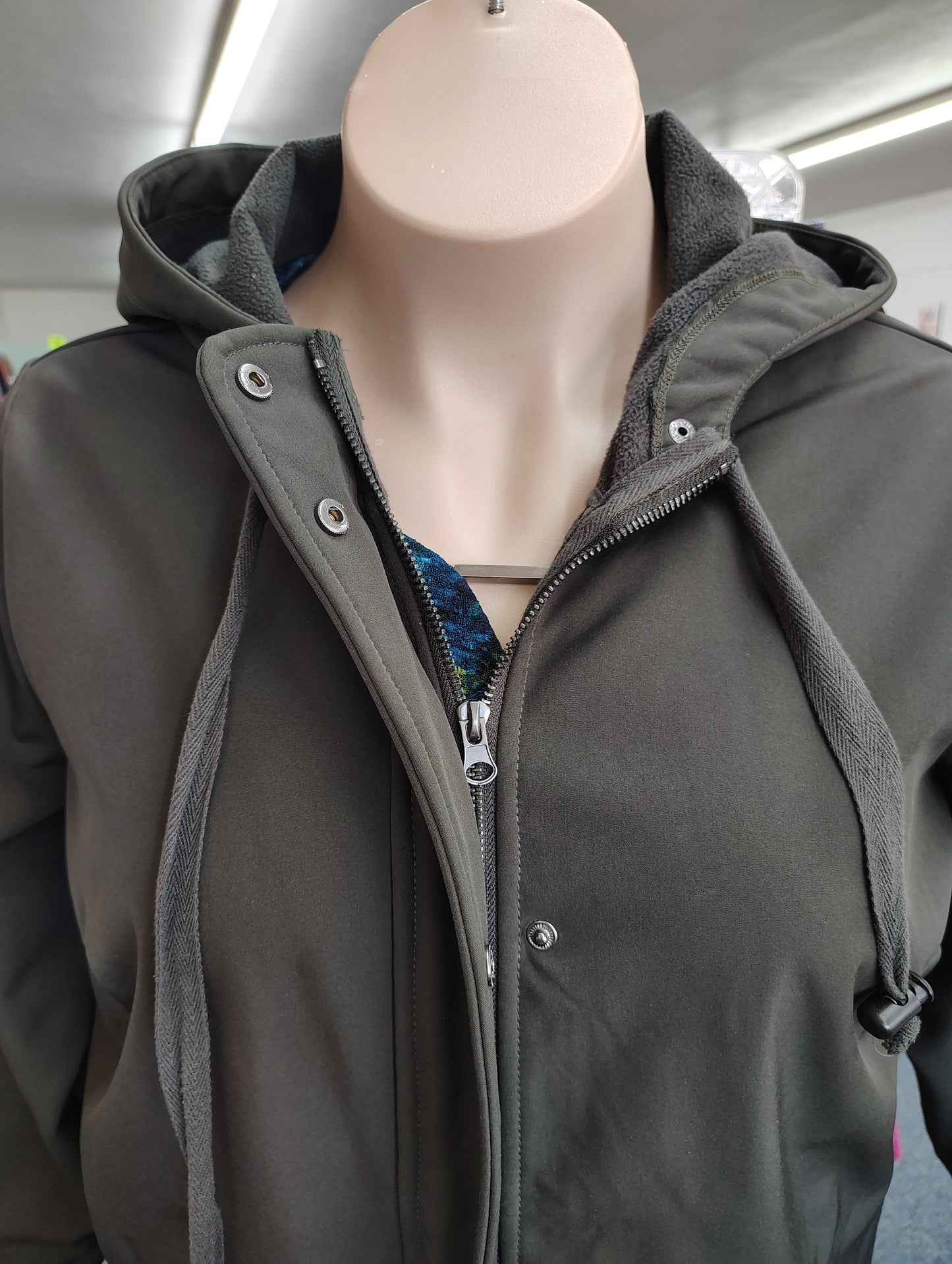 CJ Banks olive green lightweight jacket size 2x