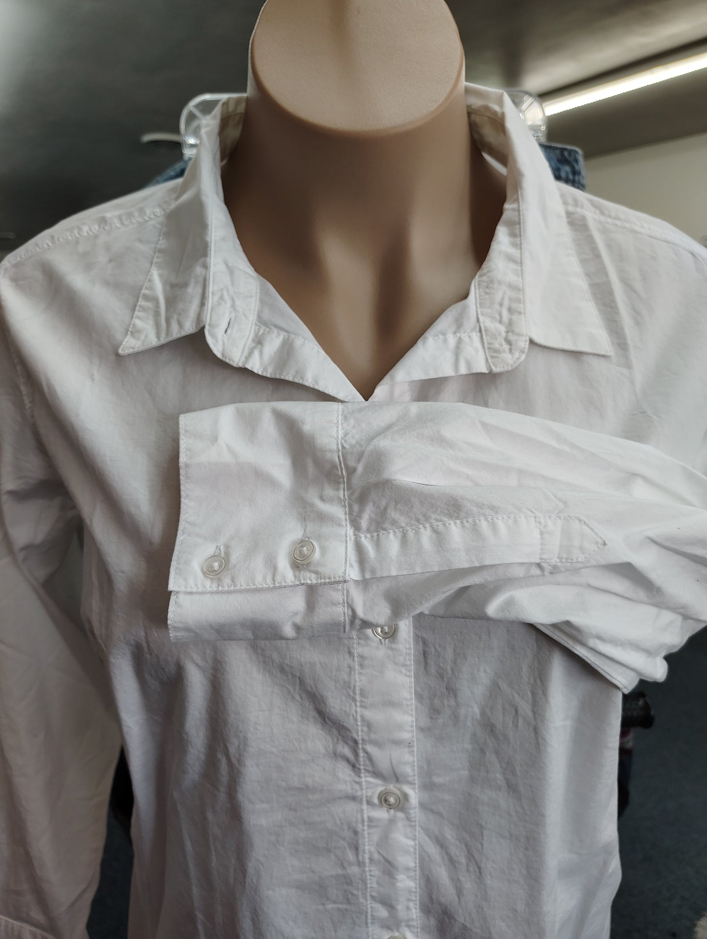 Old Navy NWT white button front shirt long sleeve 2x