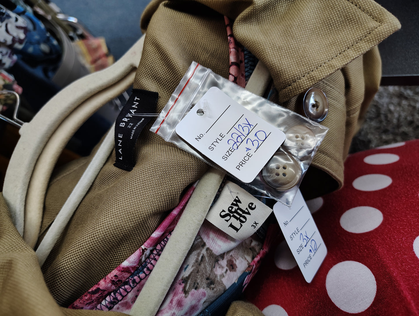 Lane Bryant NWOT green belted utility canvas jacket size 22 3x