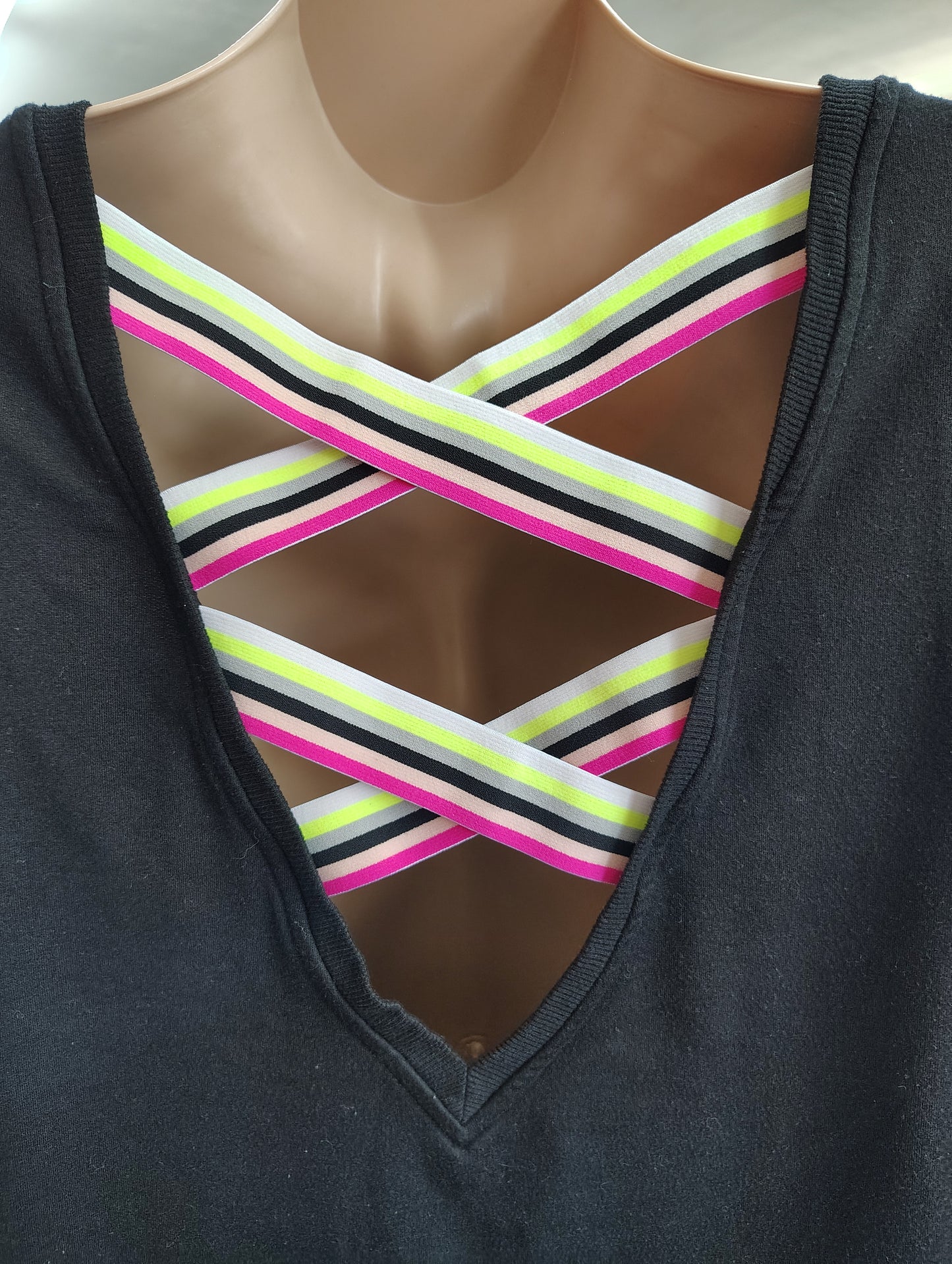 Torrid Active black sweatshirt with rainbow straps size 3x