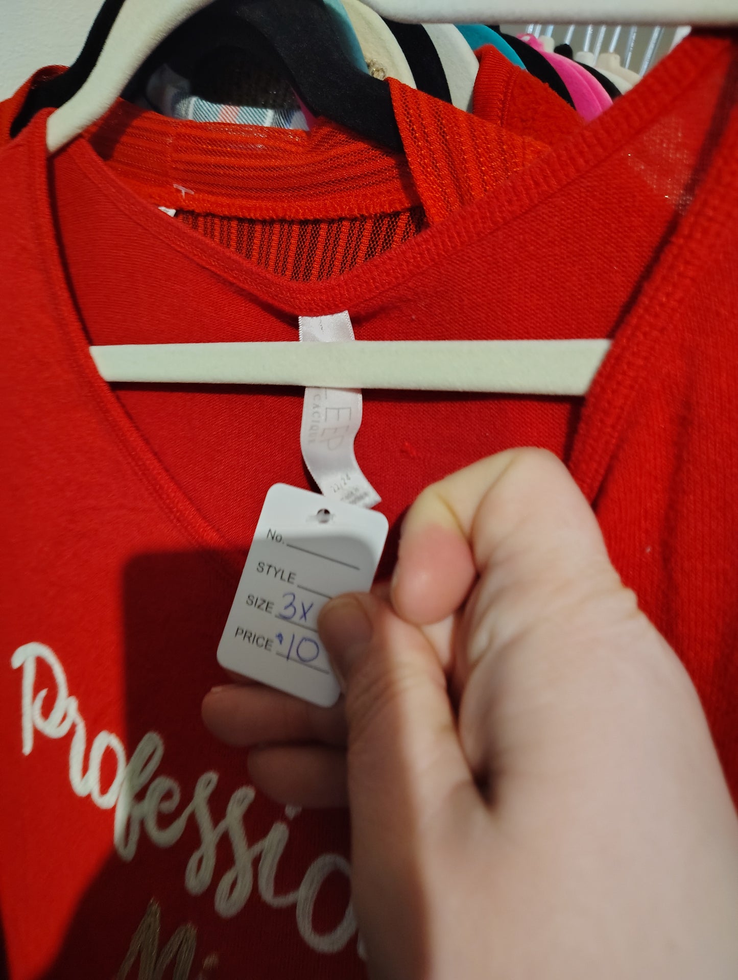 Sleep by Cacique red Mistletoe Christmas top size 3x