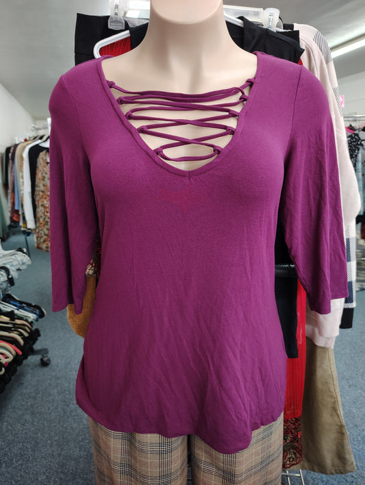 Torrid criss-cross neck top 1x