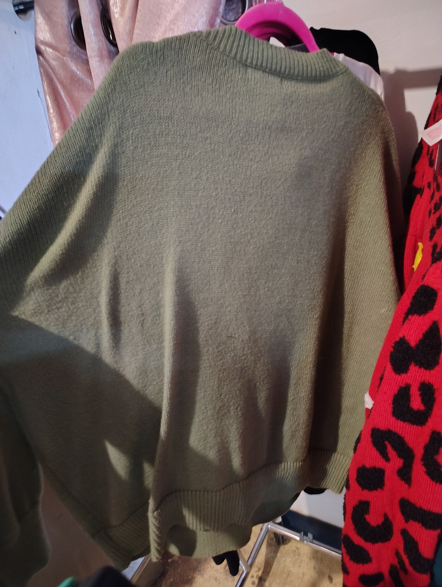 Love In Faith green O Holy Night Christmas sweater size 4x