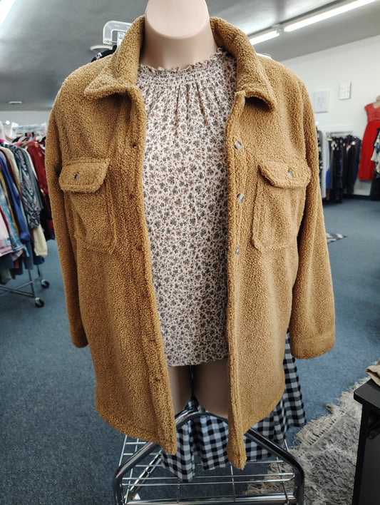Universal Thread brown sherpa shacket size xxl