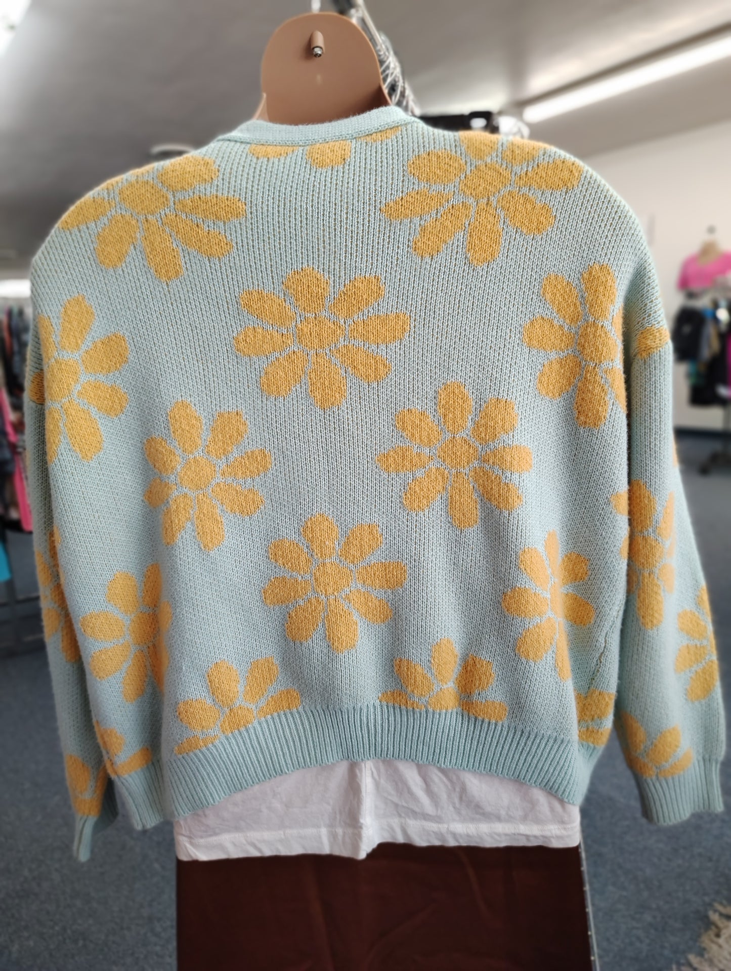 Shein floral cardigan sweater size 2x