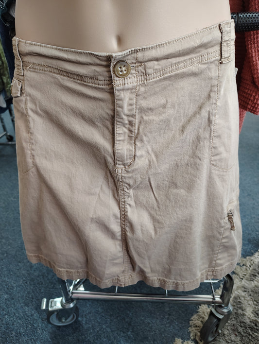 Croft & Barrow natural fit khaki skort size 18w