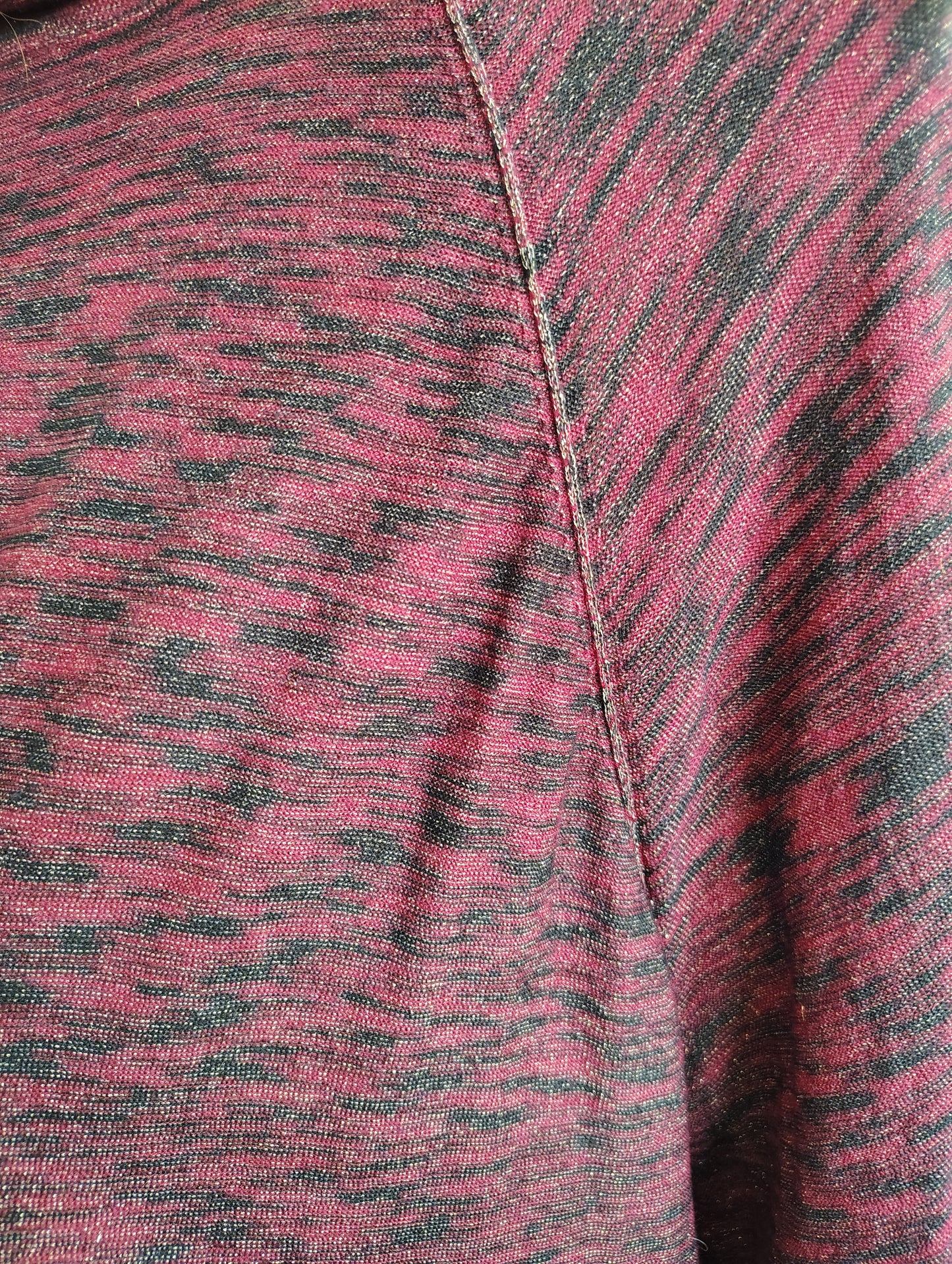 Catherines glitter red and black cowl neck top size 5x