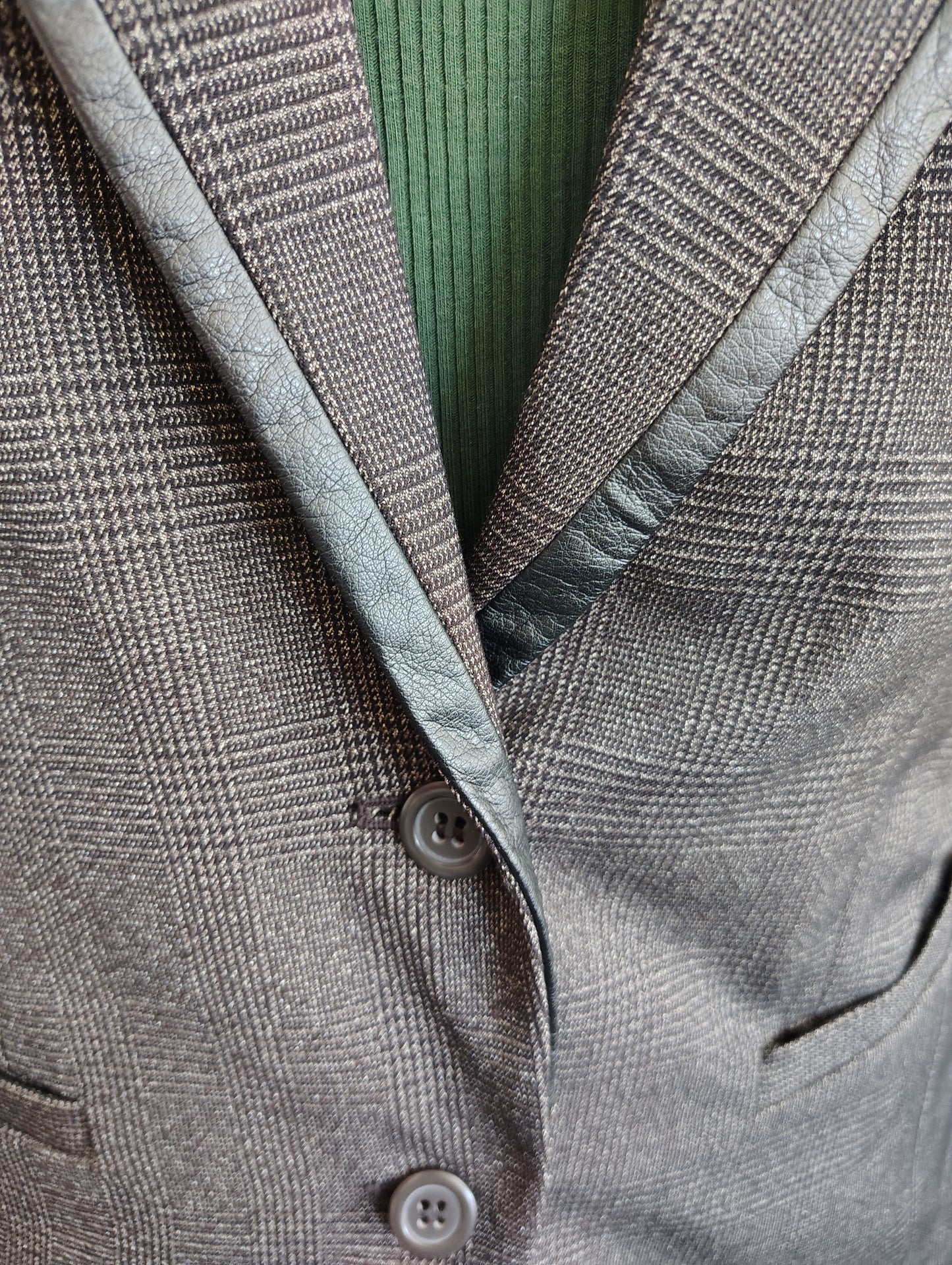 Lane Bryant brown plaid blazer jacket size 26 4x