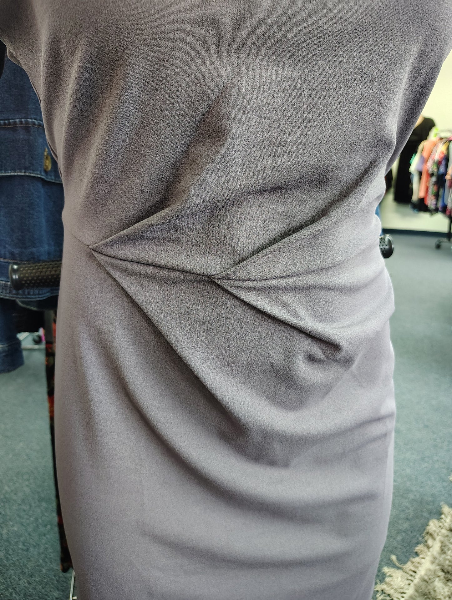 Maurices ruched side light purple stretchy dress NWT size 1x