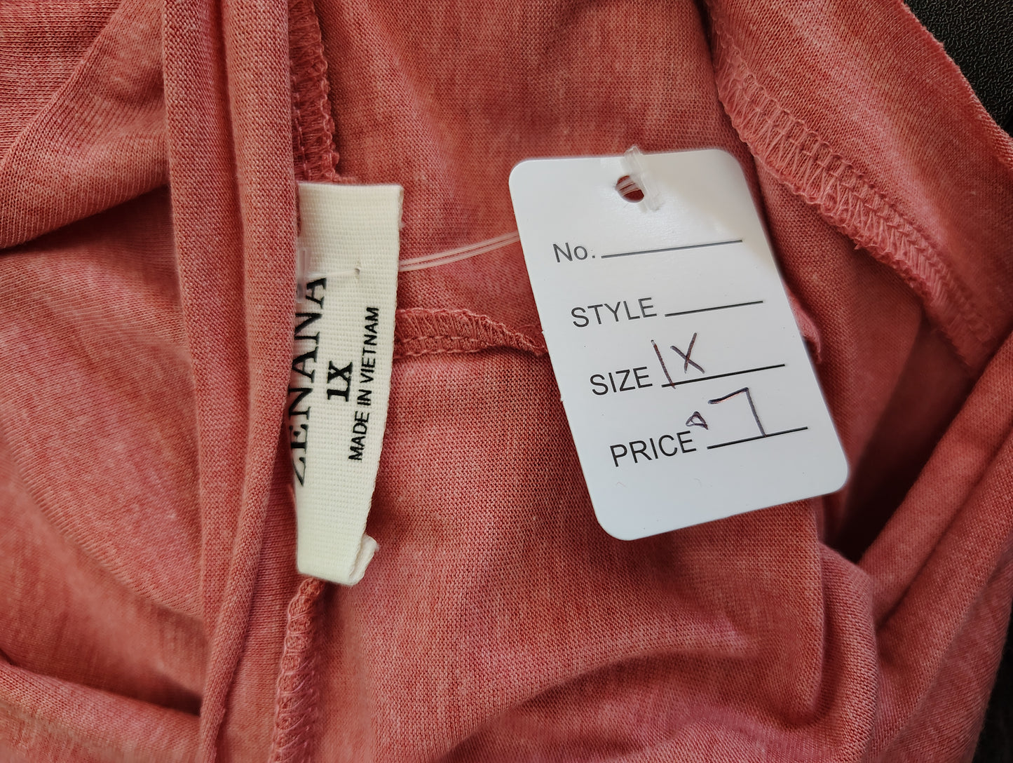 Zenana pocket basic tee size 1x oversized