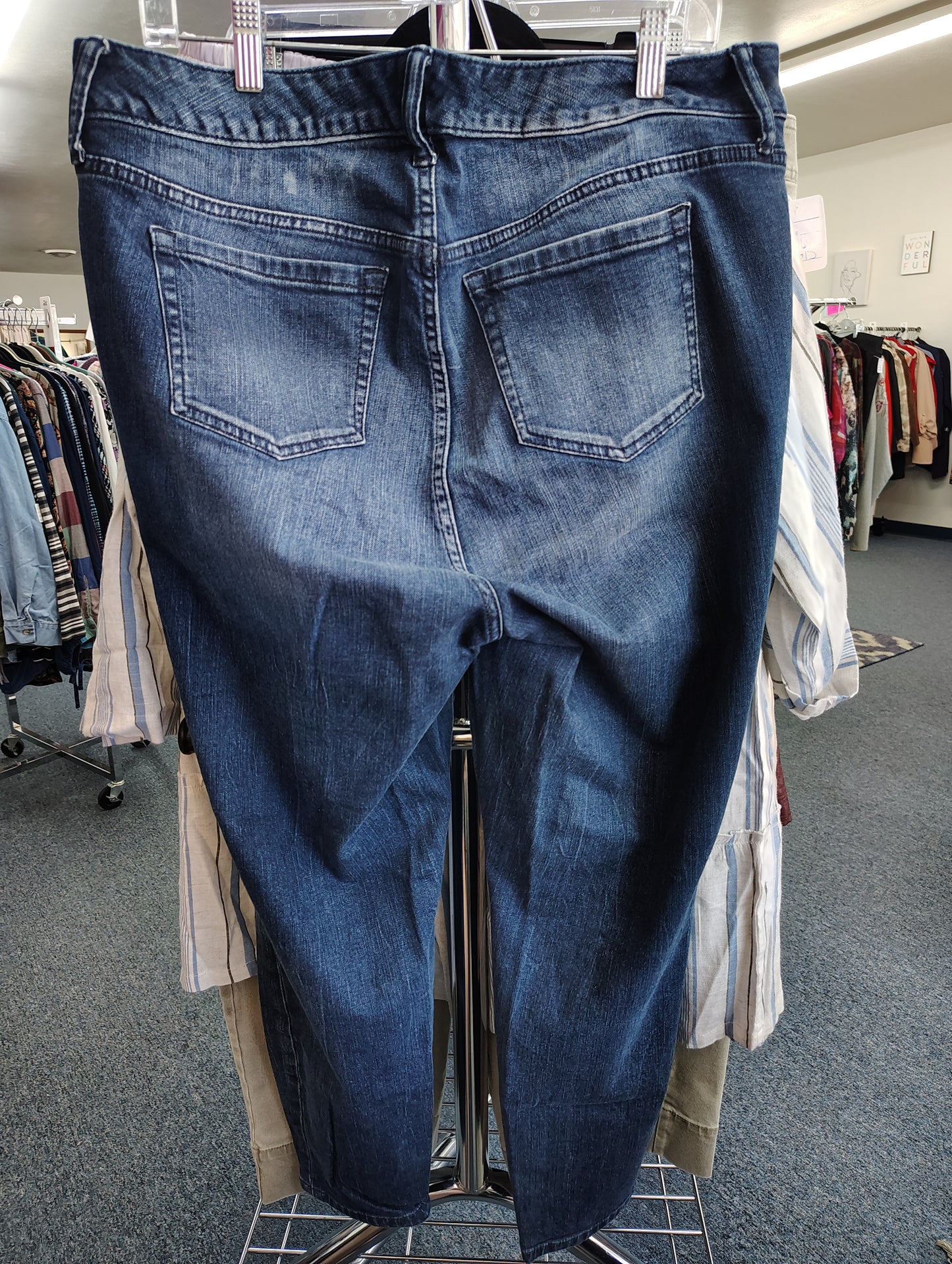 Torrid skinny denim with drawings size 14 short