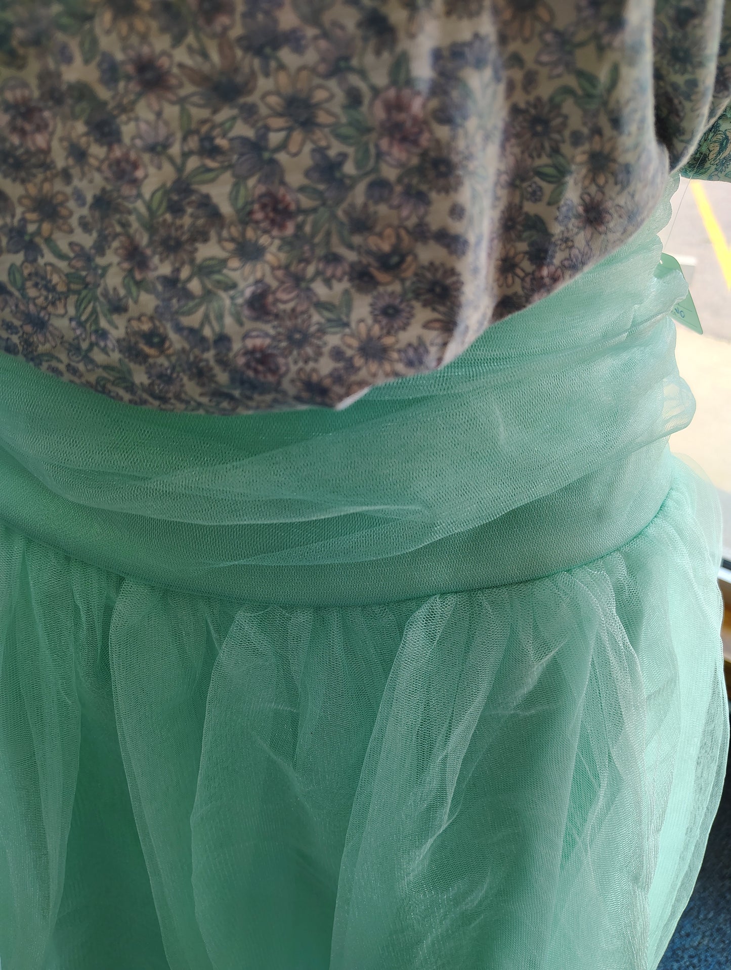 Seafoam green tulle mermaid skirt size 3x