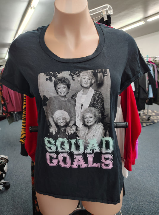 Golden Girls Torrid black tshirt fitted "Squad Goals" 3x