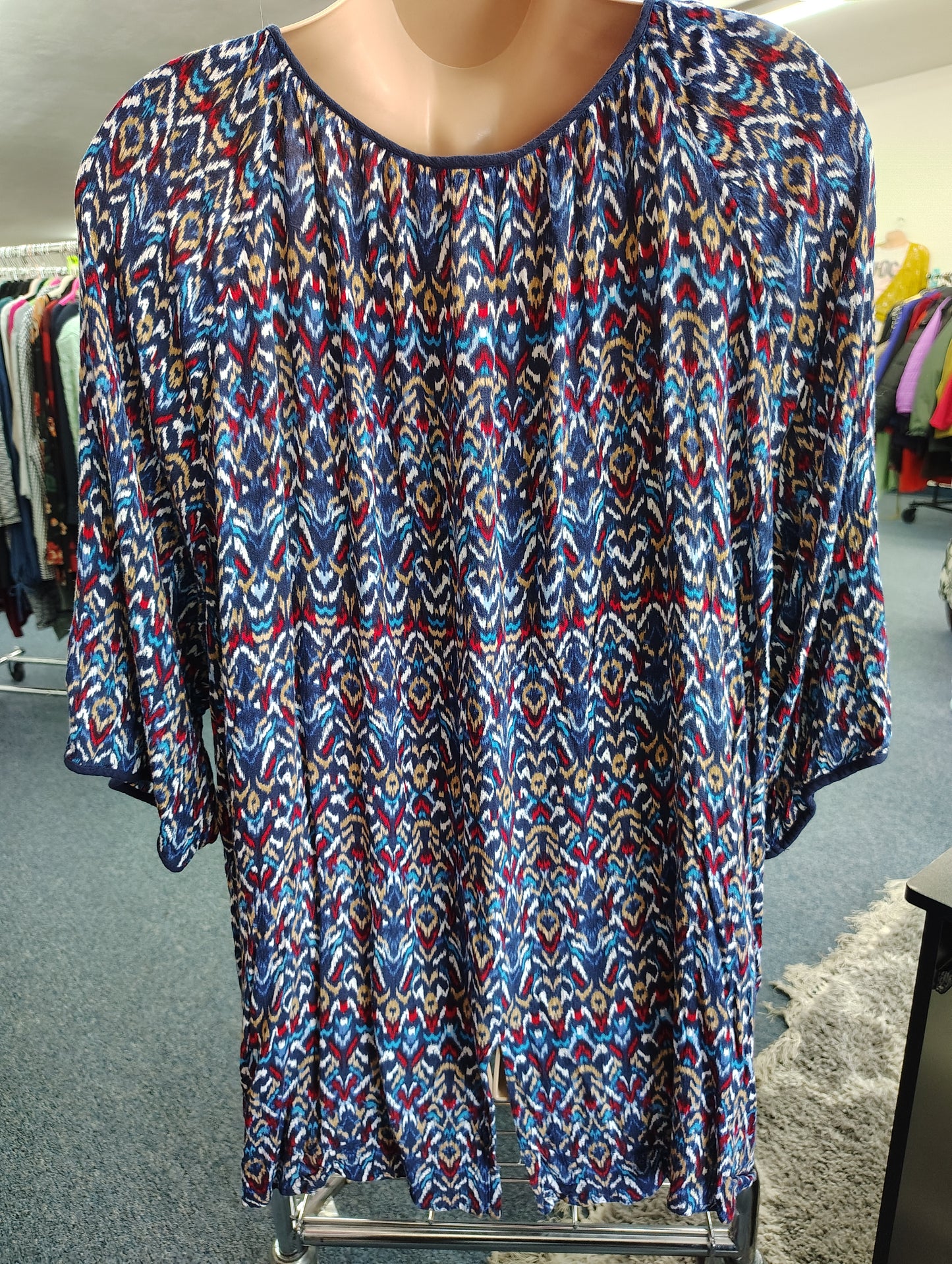 Catherines multicolored blouse size 5x